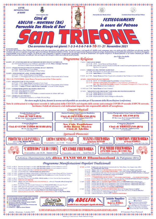 Manifesto San Trifone 2021