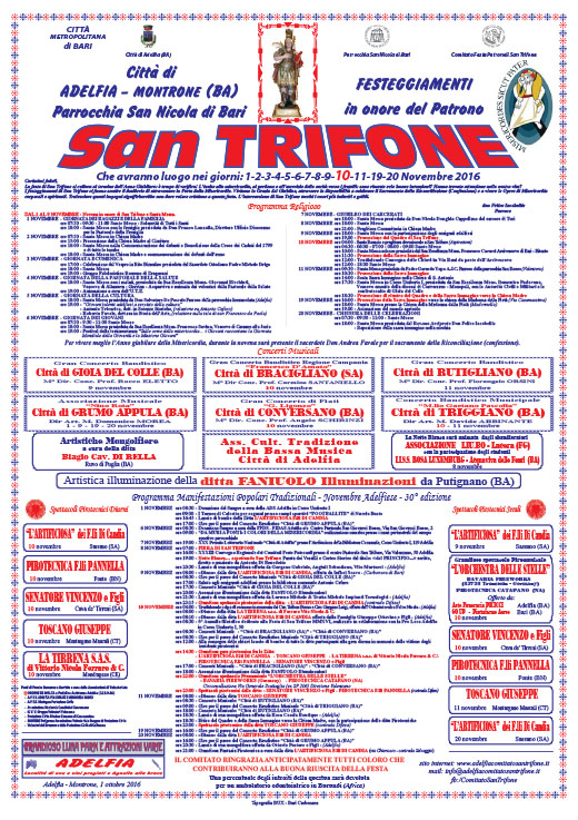 Manifesto San Trifone 2016