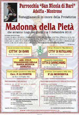 Manifesto Maria SS. della Pietà 2012