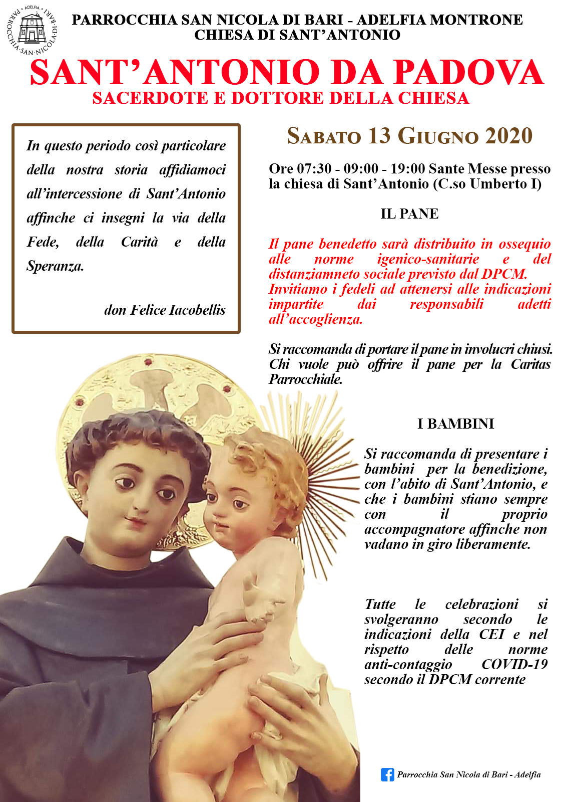 Sant'Antonio da padova 2020