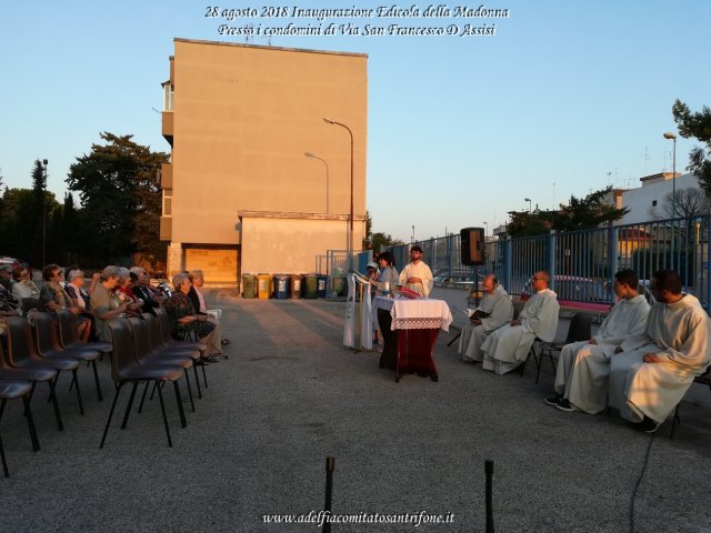 Inaugurazione Edicola in Via San Francesco D'Assisi