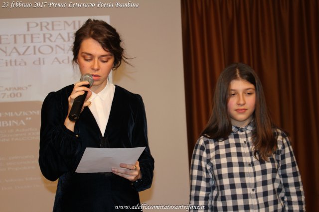 Premio Letterario - Poesia Bambina 23 feb 2017