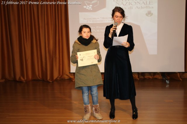 Premio Letterario - Poesia Bambina 23 feb 2017