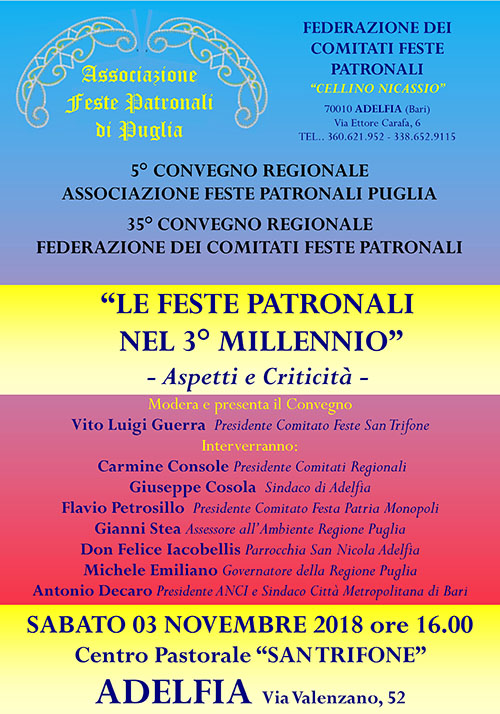 Associazione Feste Patronali di Puglia 2018