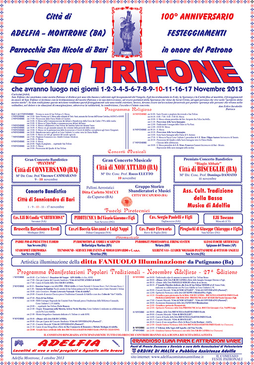 Manifesto San Trifone 2013