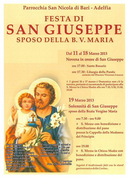 Manifesto San Giuseppe 2013