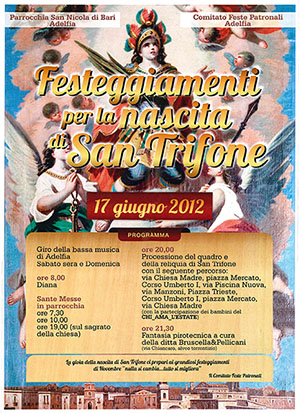 Manifesto Nascita San Trifone 2012