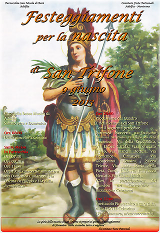Manifesto Nascita San Trifone 2013