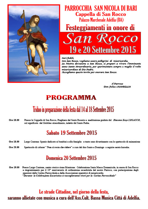 Manifesto San Rocco 2015